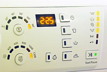 Image showing Washing machine panel