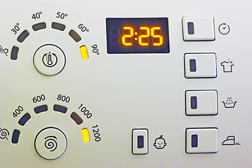 Image showing Washing machine control panel