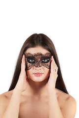 Image showing girl at mask