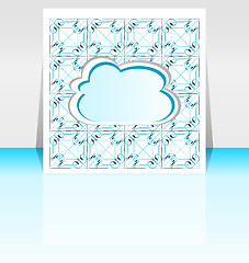 Image showing Presentation of flyer design content background