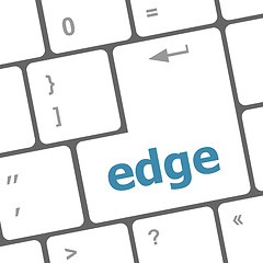 Image showing keyboard key with edge button