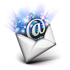 Image showing Email radiating