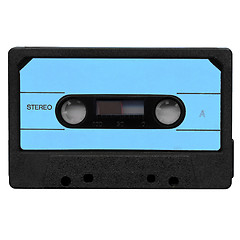 Image showing Tape cassette with blue label