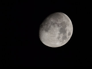 Image showing Near full moon