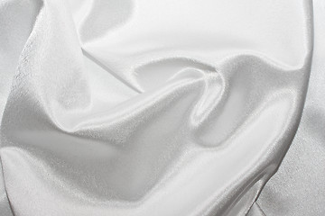 Image showing White silk