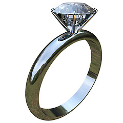 Image showing ring with big diamond