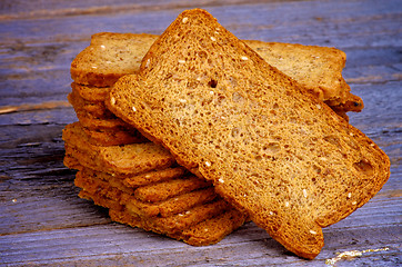 Image showing Crunchy Bread Slices