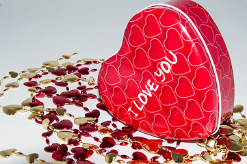 Image showing Heart on a white background. Happy Valentines Day 