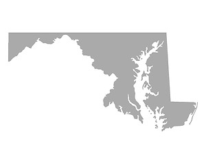 Image showing Map of Maryland