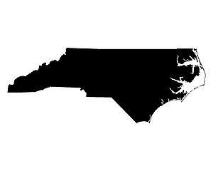 Image showing Map of North Carolina