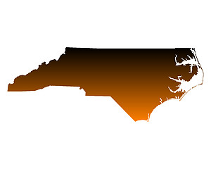 Image showing Map of North Carolina