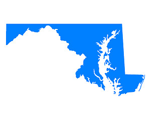 Image showing Map of Maryland