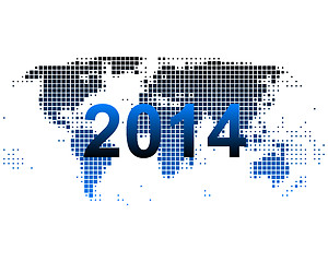 Image showing World map 2014