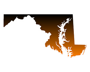 Image showing Map of Maryland