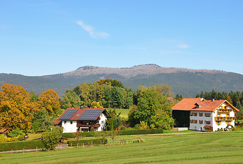 Image showing Althuette and Rachel mountain in Bavaria