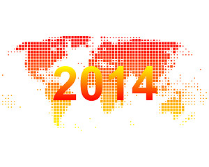 Image showing World map 2014