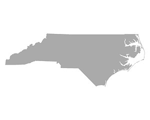 Image showing Map of North Carolina