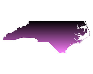 Image showing Map of North Carolina