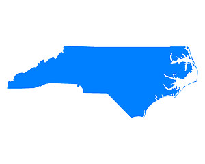 Image showing Map of North Carolina