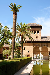 Image showing Ladies Tower at the Alhambra in Granada