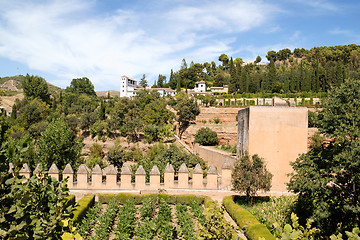 Image showing Palacio de Generalife in Granada, Spain