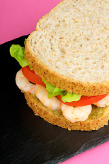 Image showing Shrimps sandwich