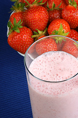Image showing Strawberry milkshake