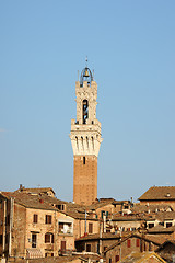 Image showing Siena in the sunset light