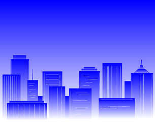Image showing Blue city