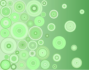 Image showing Green circles