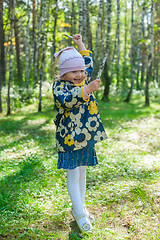 Image showing Little playful girl