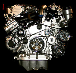 Image showing Silver engine