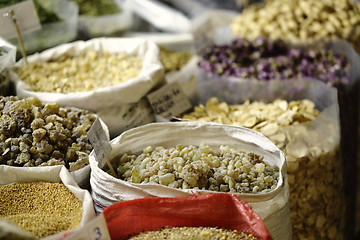 Image showing Incense sacks in Qatari souk