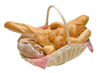 Image showing Basket of bread