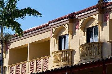 Image showing yellow floridian architecture