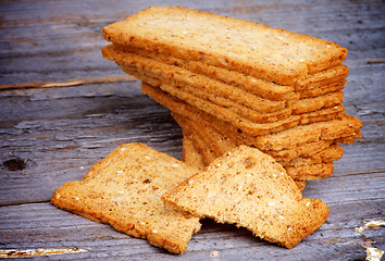 Image showing Crunchy Bread Slices