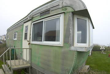 Image showing beachfront mobile home