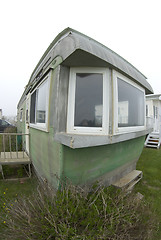 Image showing beachfront mobile home