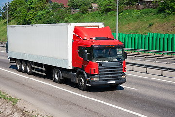 Image showing Truck on highway