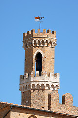 Image showing Palazzo dei Priori the Town Hall of Volterra, Italy