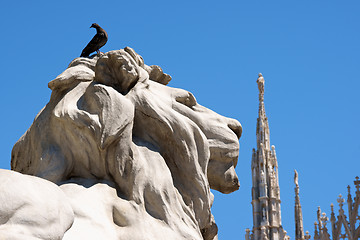 Image showing Piazza del Duomo in Milan, Italy