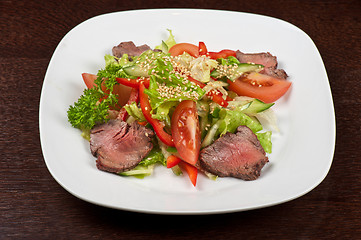 Image showing beef salad