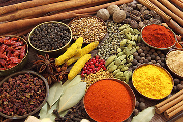 Image showing Indian spices