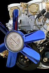 Image showing Blue fan