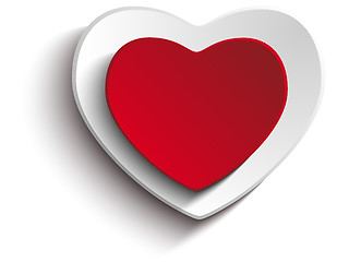 Image showing Valentine Day Heart on White Background