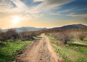 Image showing Road in evening