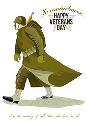 Image showing World War Two Veterans Day Greeting Card