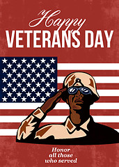 Image showing Veterans Day Greeting Card American