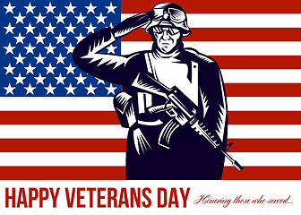 Image showing US Veterans Day Remembrance Greeting Card