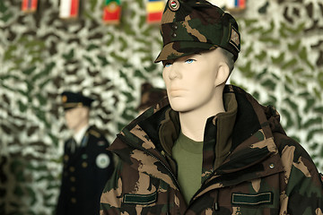 Image showing Clean and new military clothing